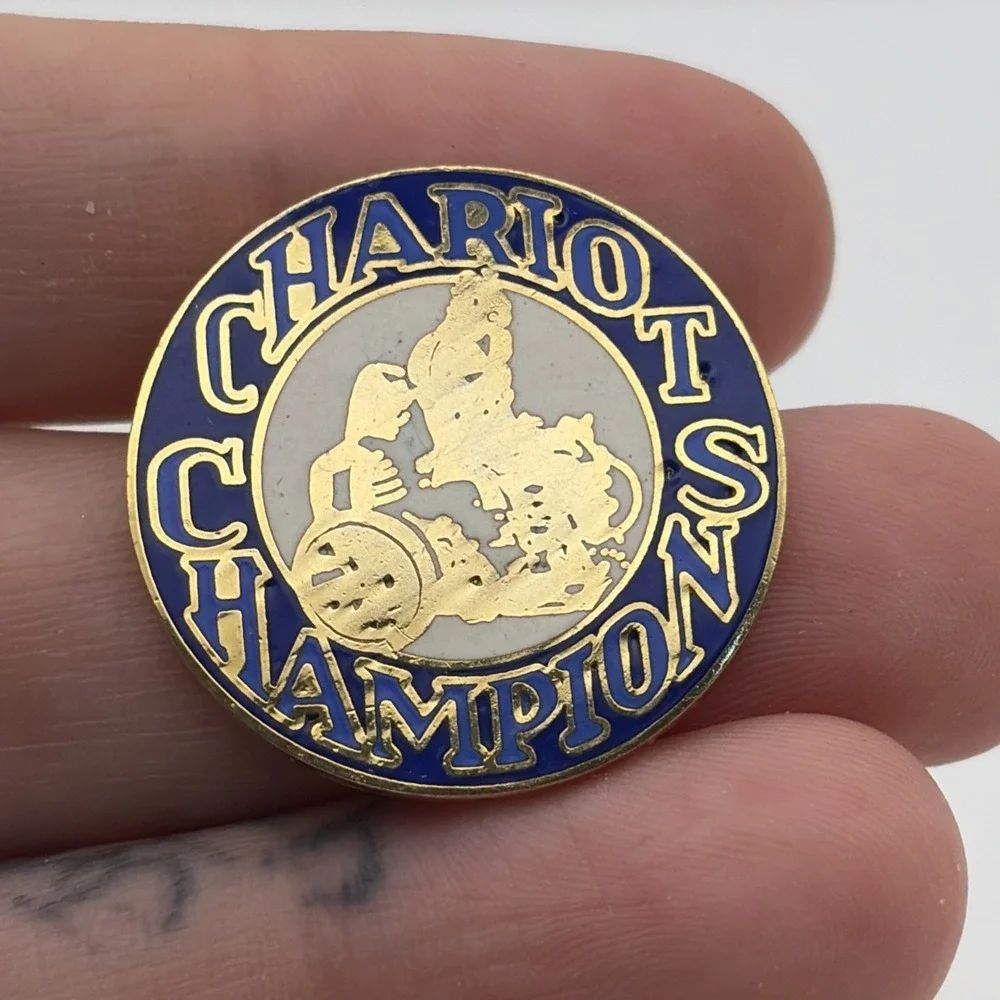 Chariot Champions Wheelchairs Lapel Hat Pin
